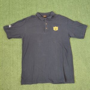 VINTAGE Antigua Auburn Tigers Embroidered Logo Y2K College University Polo Shirt